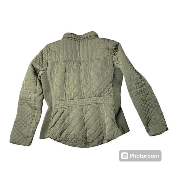 New York & Company Army Green Quilt Jacket - Picture 6 of 10